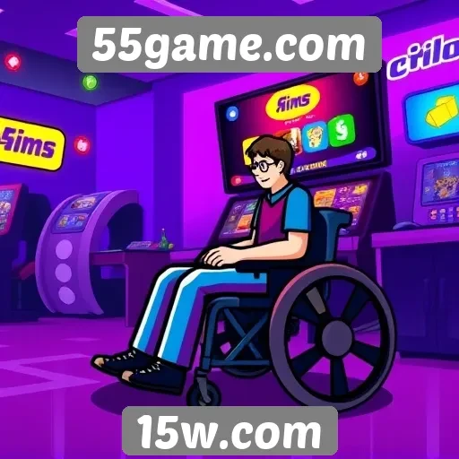 Acessibilidade e interface amigável no 55game.com