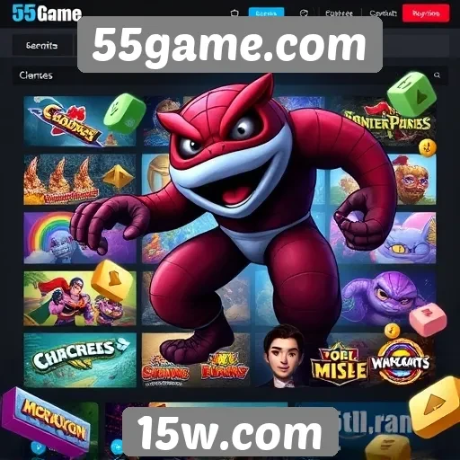 Conteúdo variado disponível no 55game.com